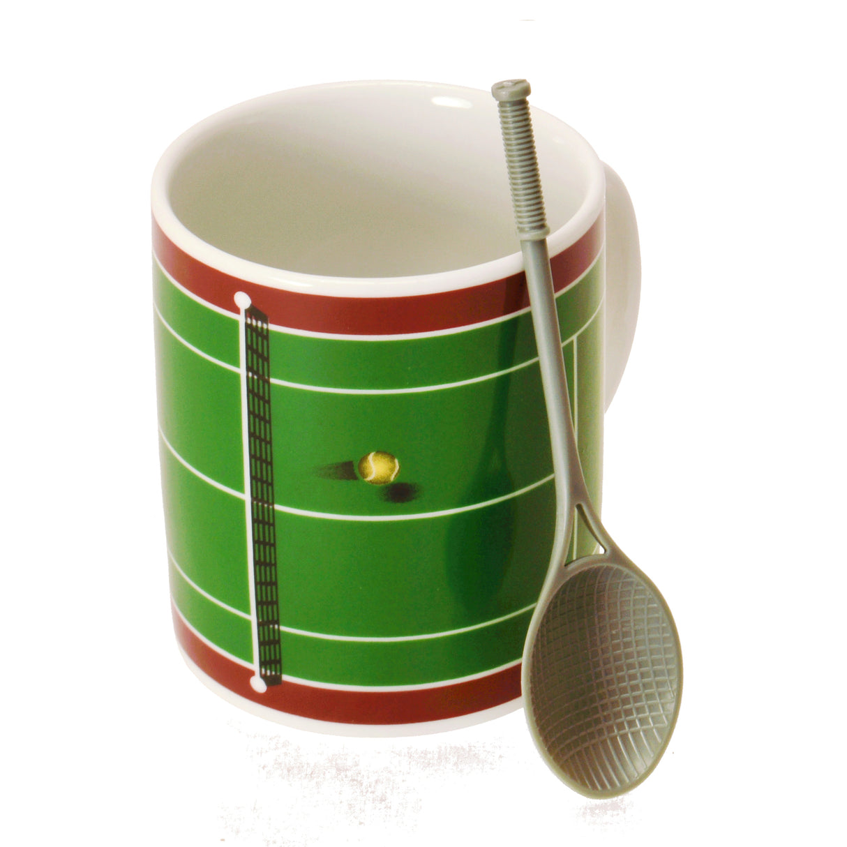 Tennis Kaffeebecher mit Schläger