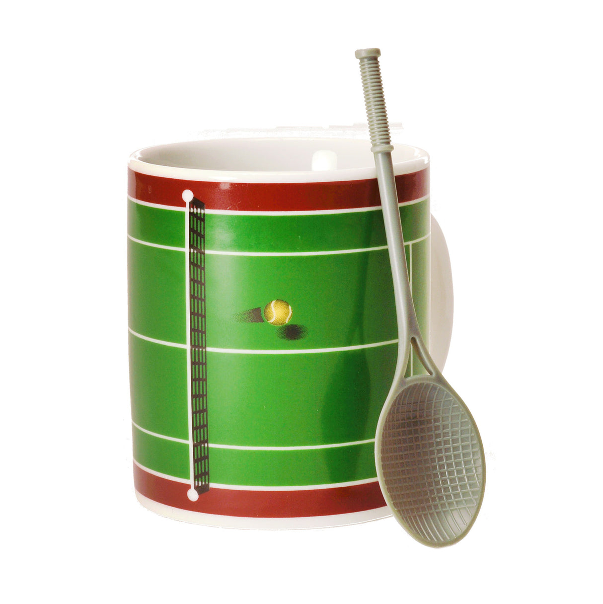 Tennis Kaffeebecher mit Schläger