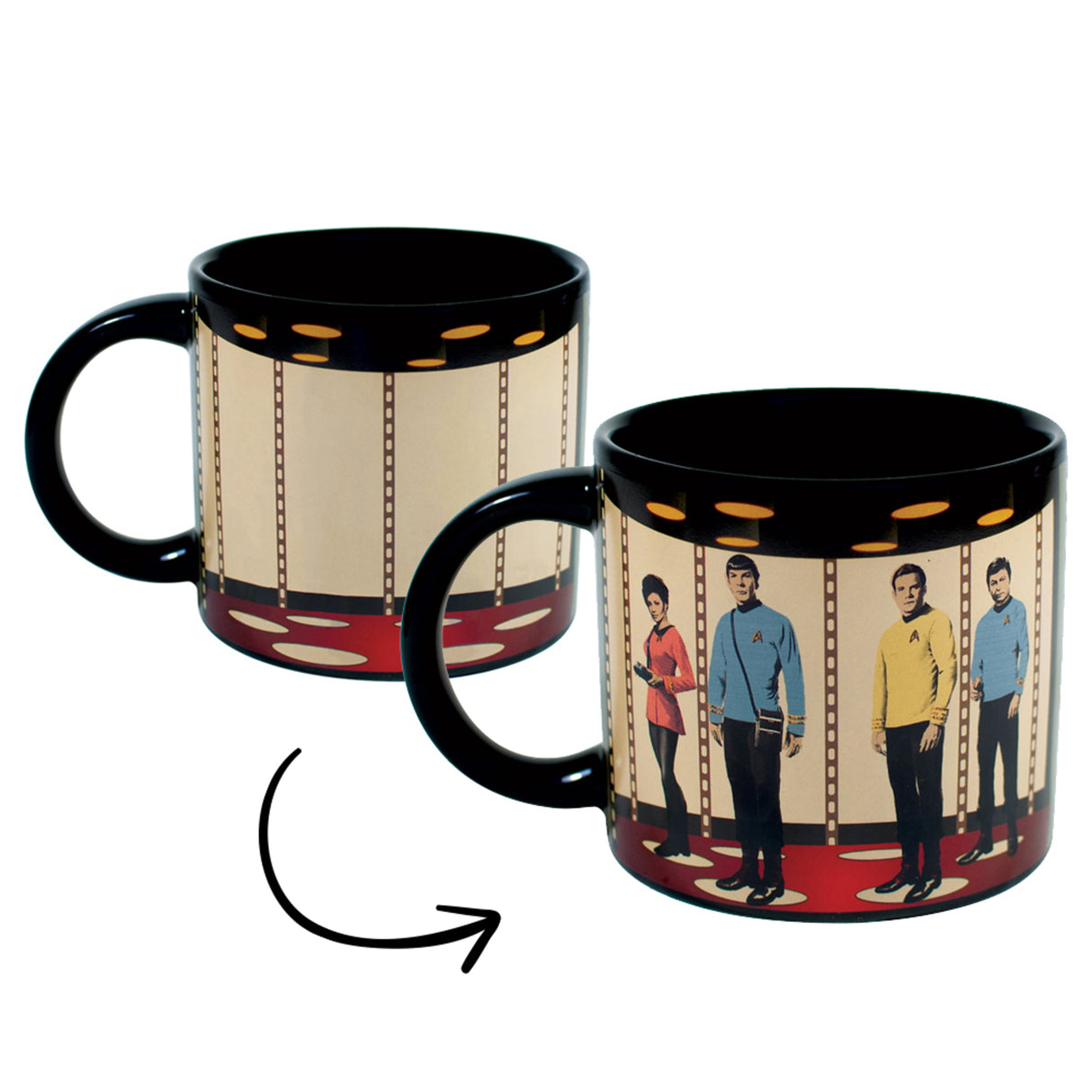 Star Trek Transporter Kaffeebecher mit Wärmeeffekt