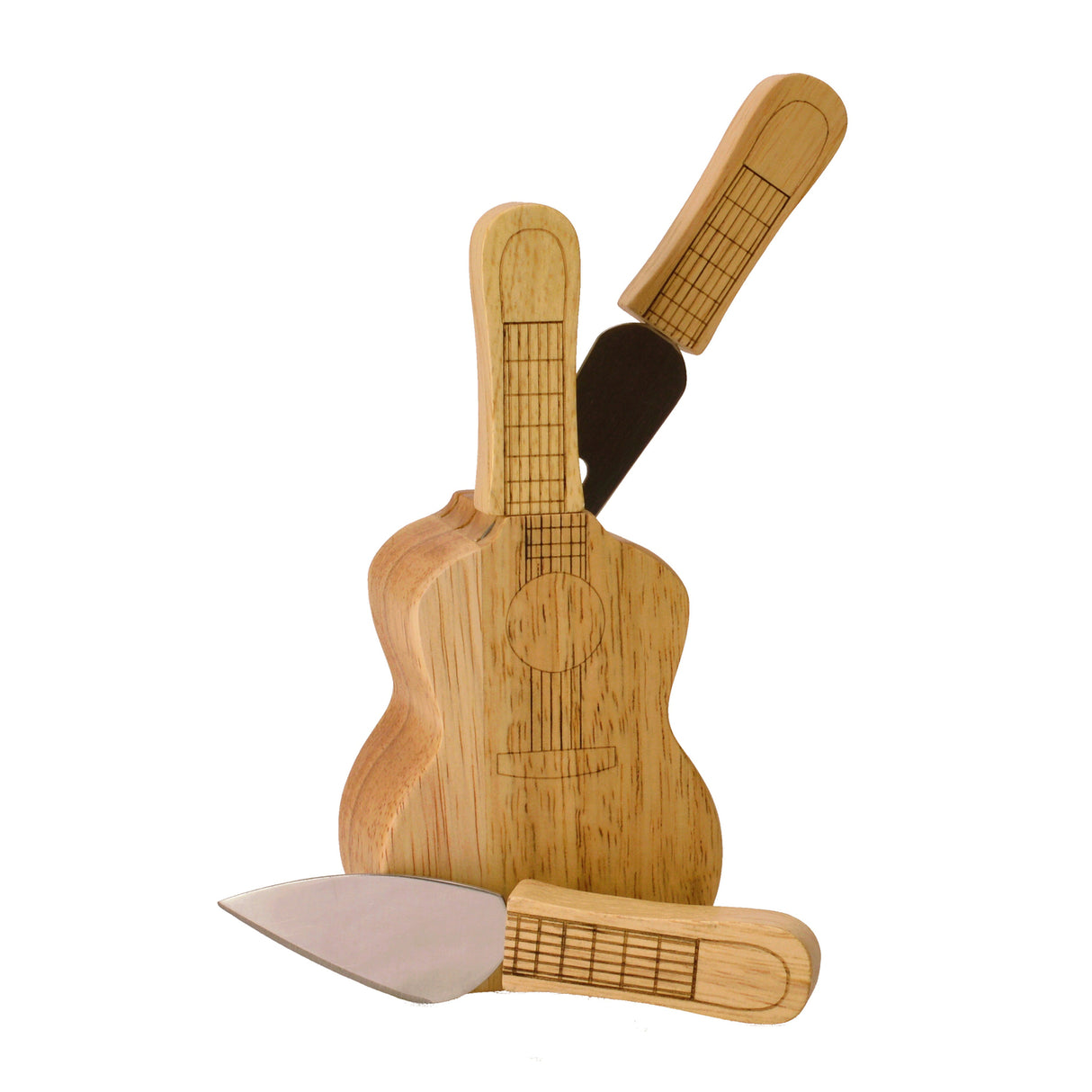 Gitarre Messerblock mit 3 Messern für Käse