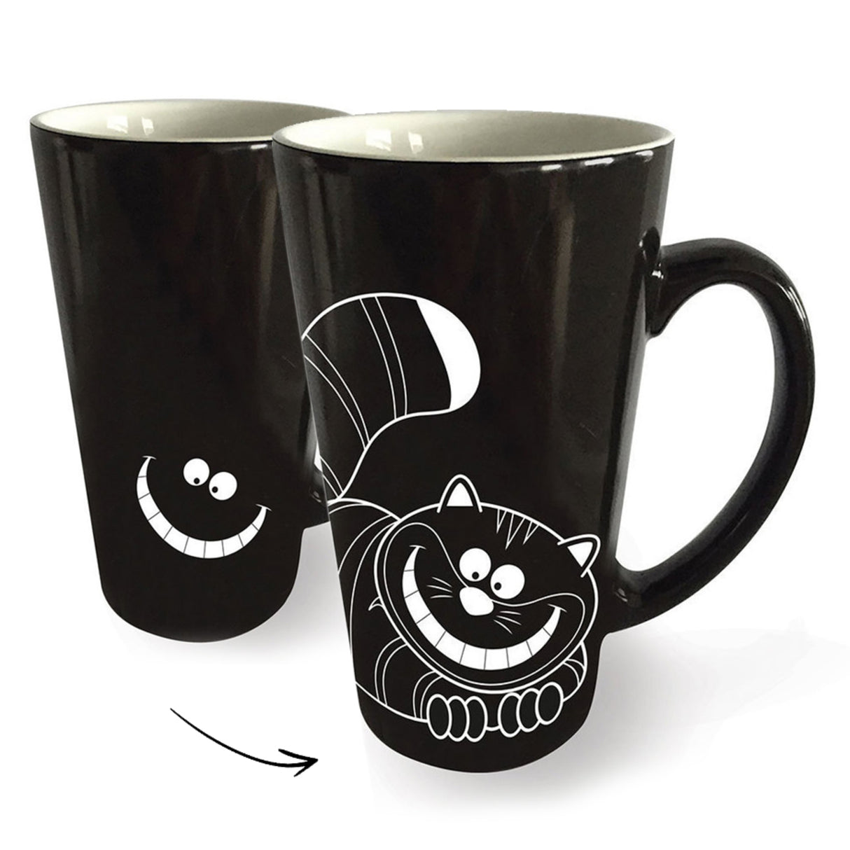 Grinsekatze Kaffeebecher mit Wärmeeffekt