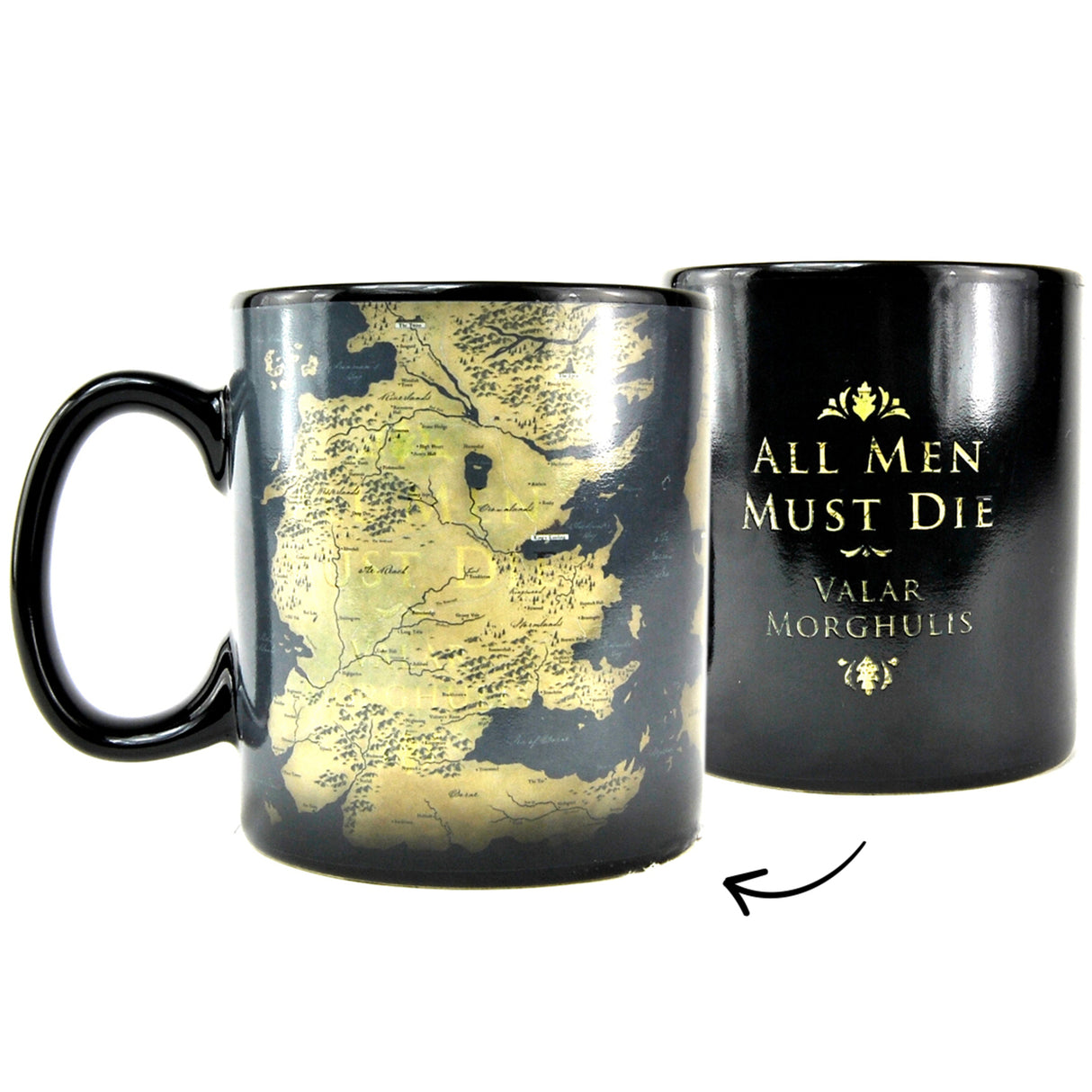 Game of Thrones Karte von Westeros Kaffeebecher mit Wärmeeffekt