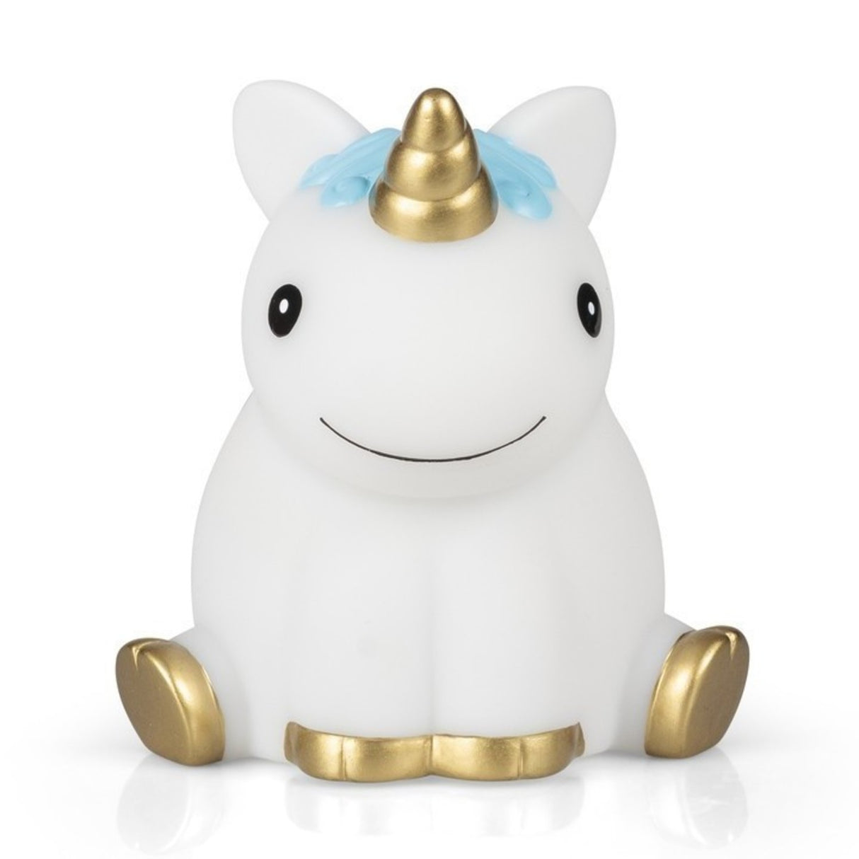 Einhorn Dekolampe mit blauer Mähne