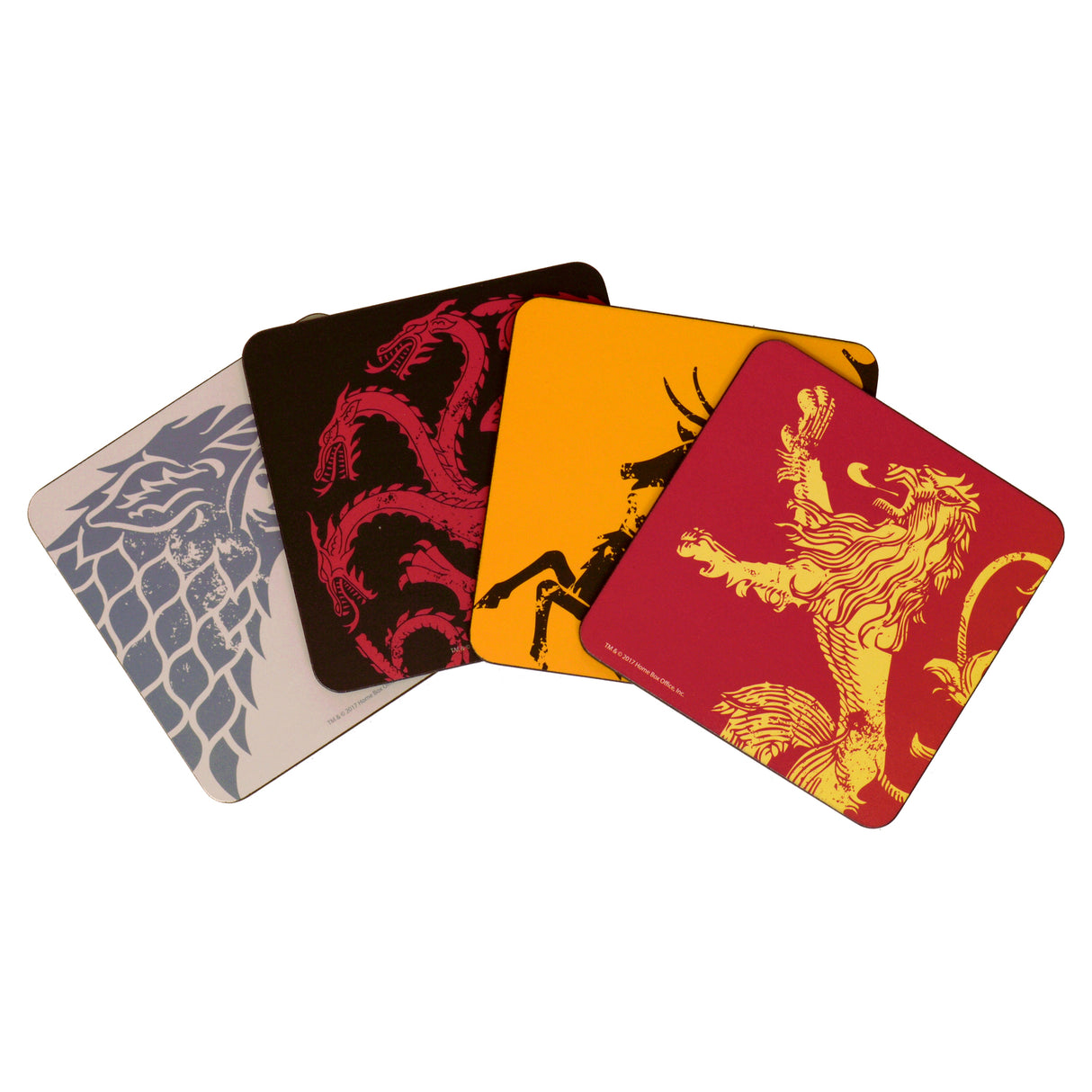 Game of Thrones Häuser Untersetzer im 4er Set