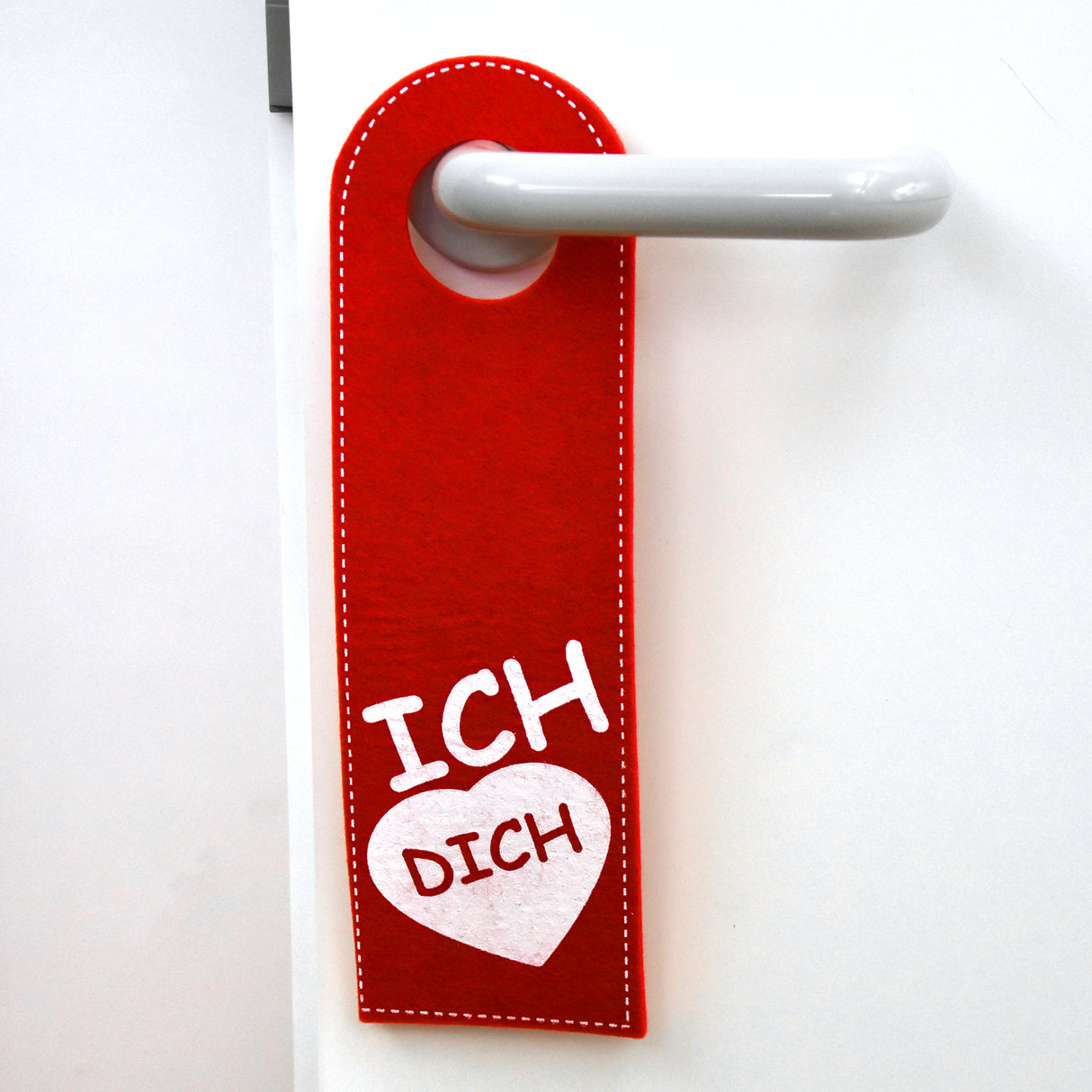 Ich liebe dich Türhänger in rot