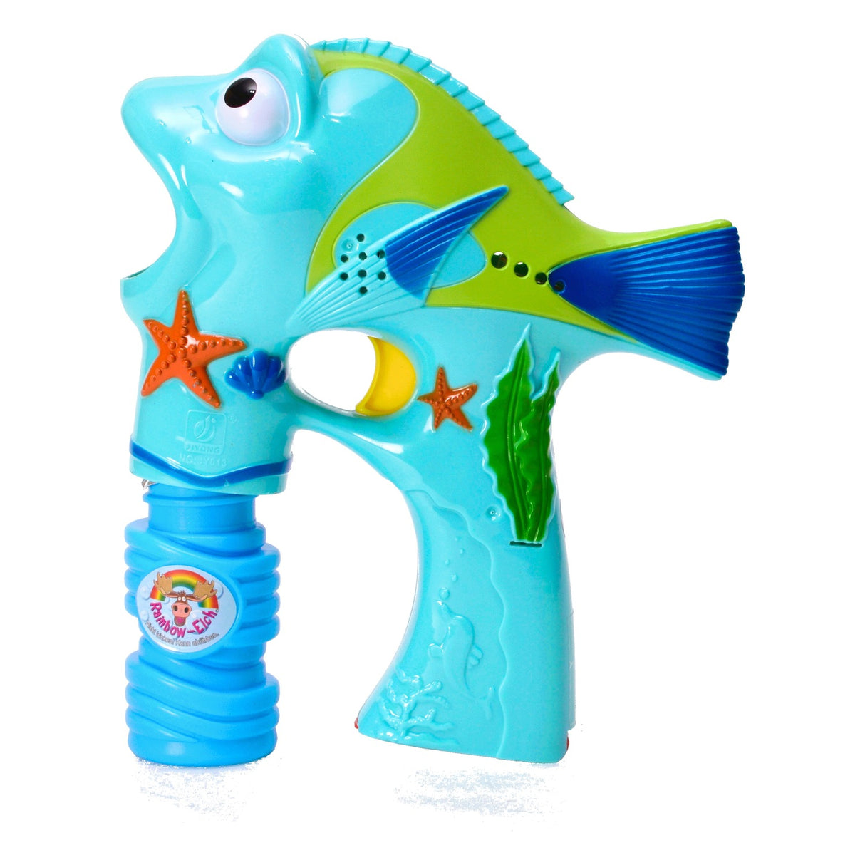 Fisch Seifenblasenpistole mit Licht und Sound in türkis