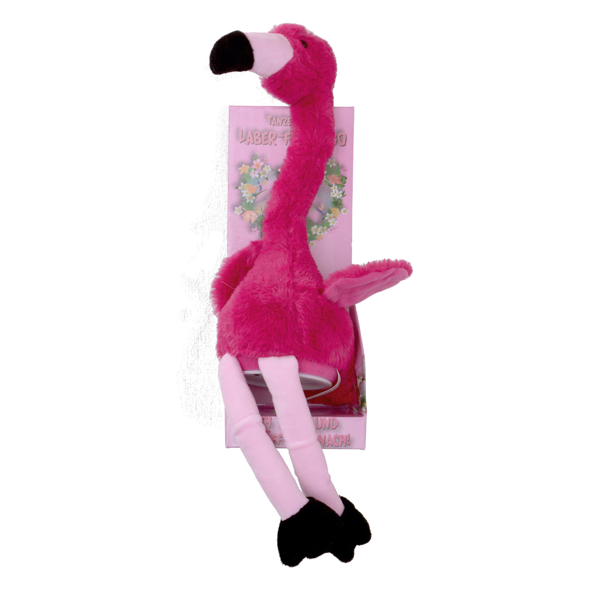 Laber-Flamingo Stofftier mit Sprachwiedergabe