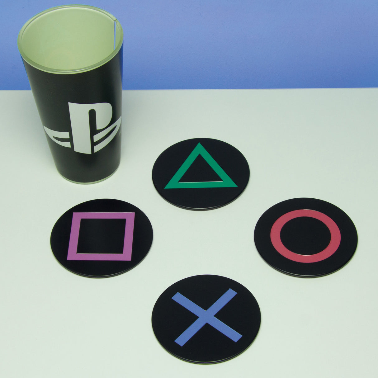 PlayStation Untersetzer aus Metall im 4er Set