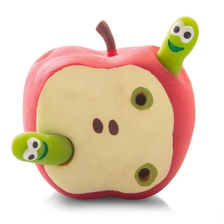 Apfel mit Würmern Stressball