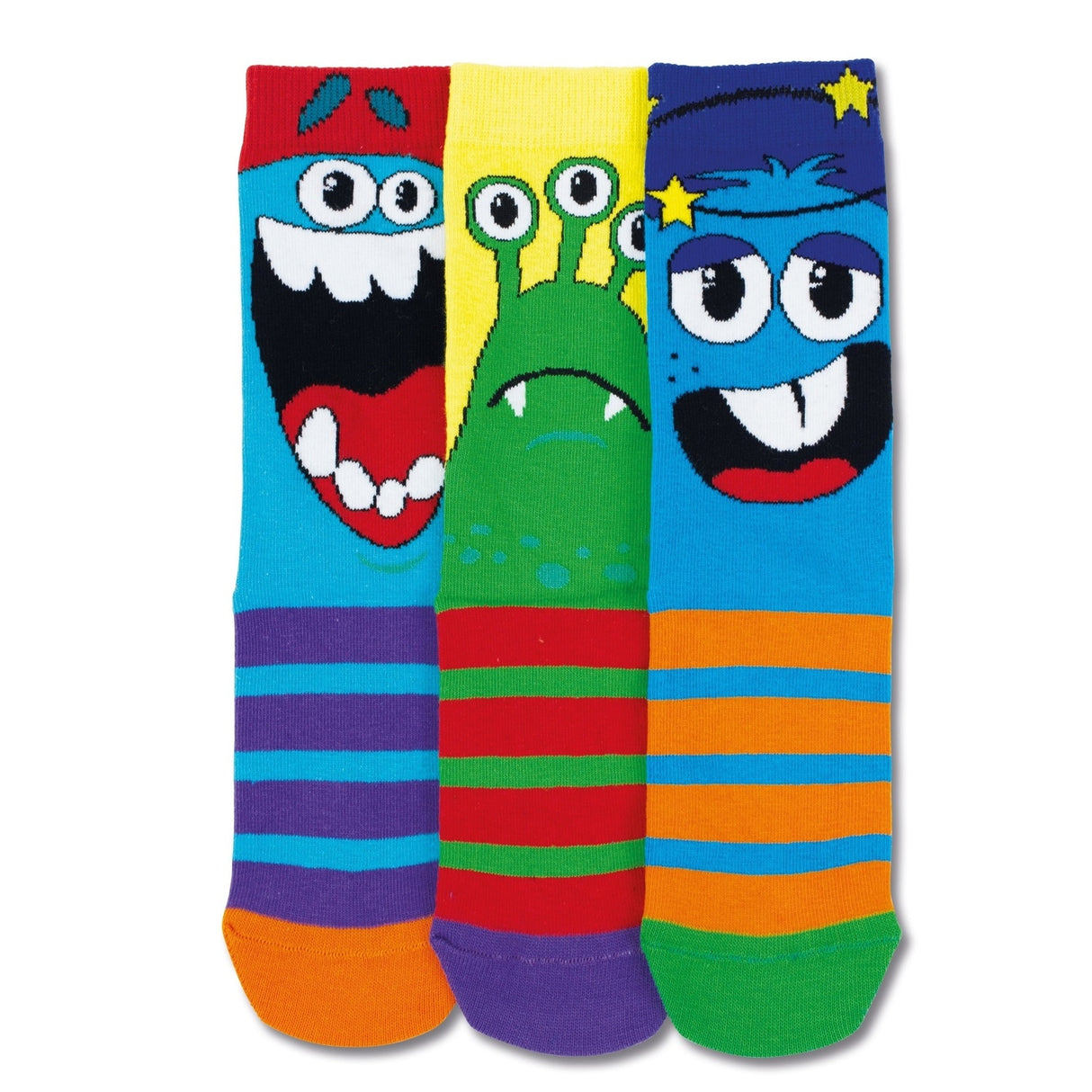 Lustige Monster Socken in 30,5-39 im 3er Set
