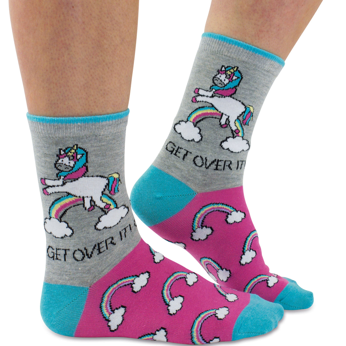Einhorn Regenbogen Socken in 37-42 im Paar