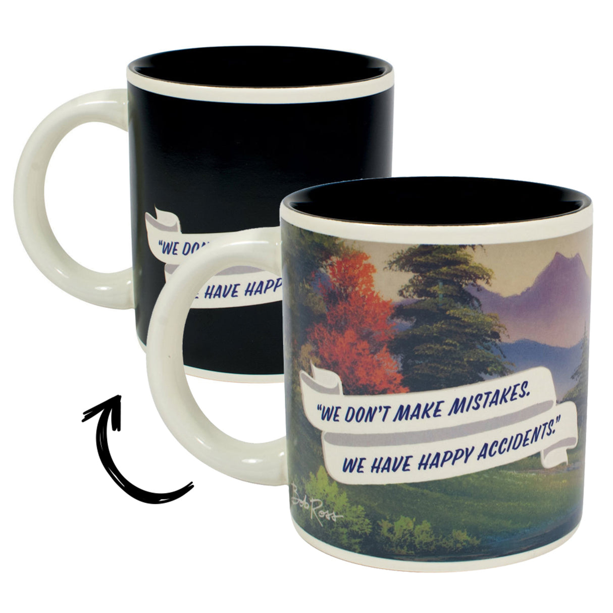 Bob Ross Kaffeebecher mit Wärmeeffekt