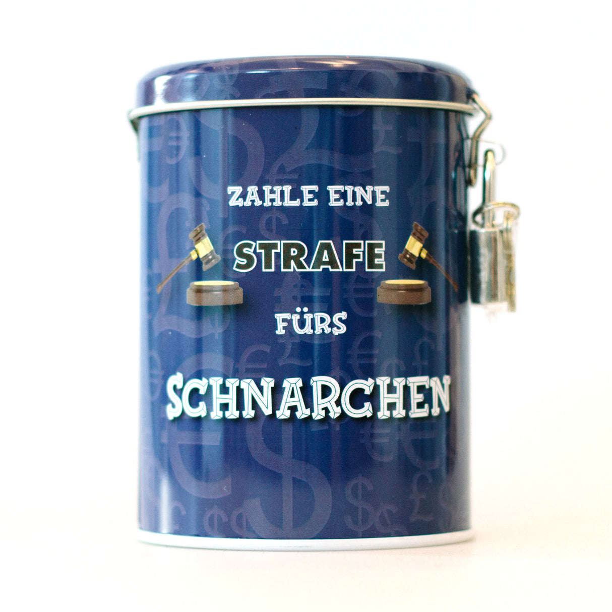 Schnarchen Spardose mit Schloss und Schlüssel