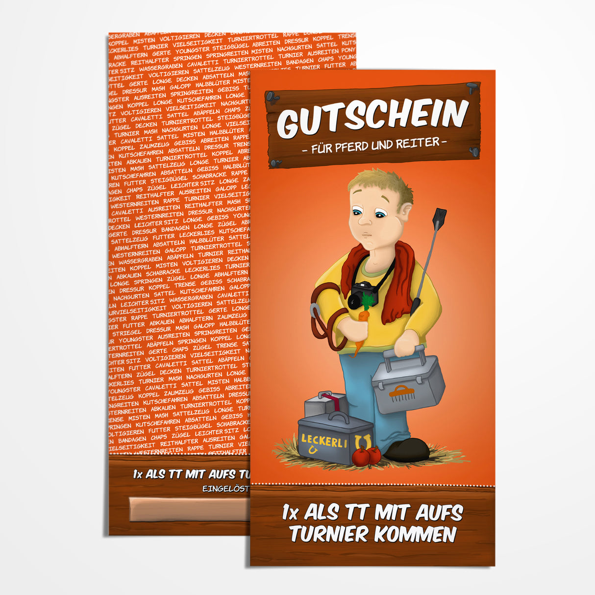 Pferd und Reiter Gutscheine im 10er Set