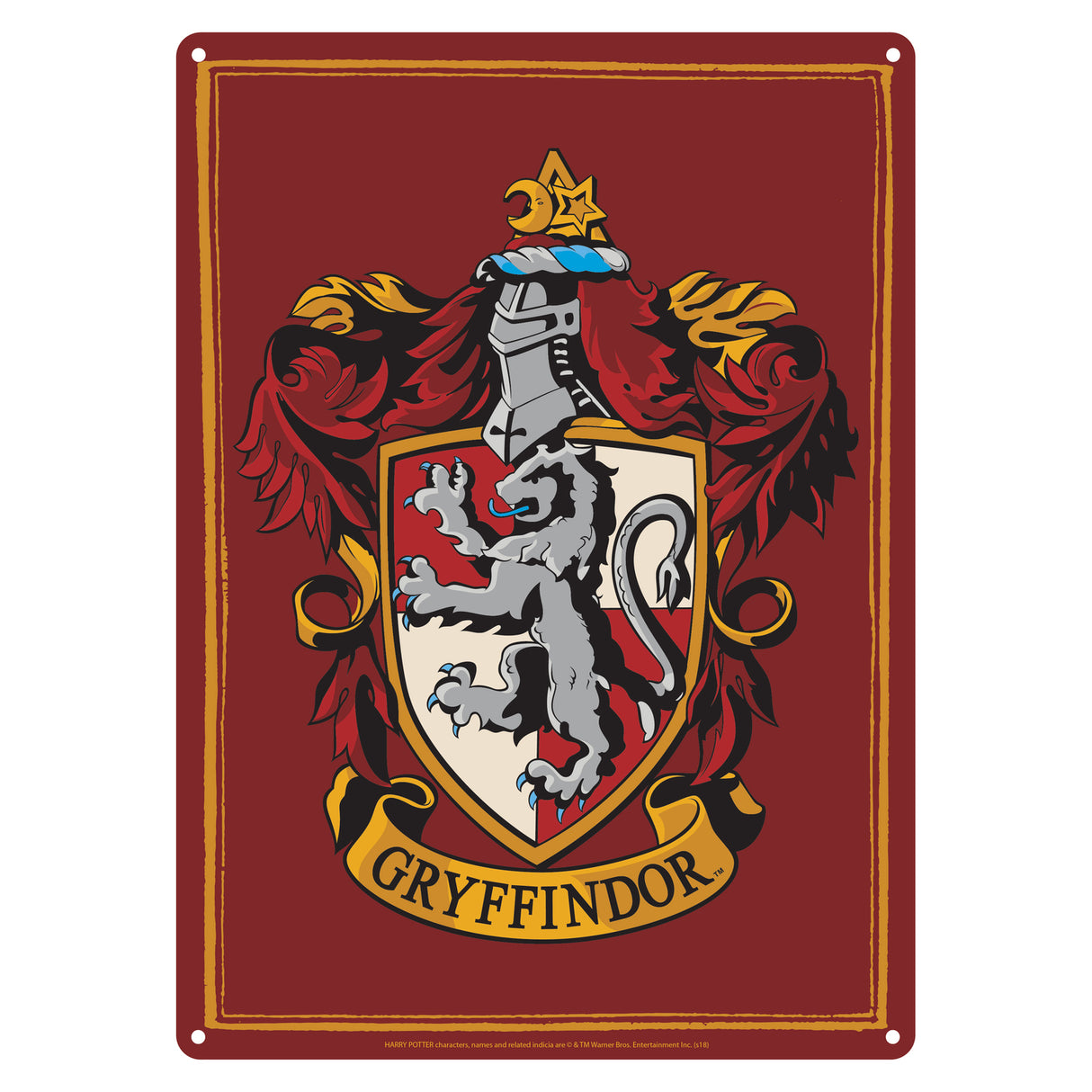 Harry Potter Gryffindor Metallschild