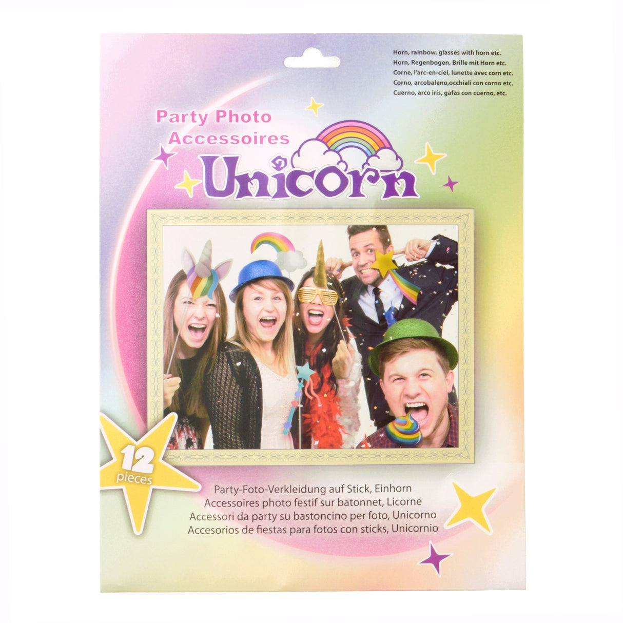 Einhorn und Co. Photo Booth im 12er Set