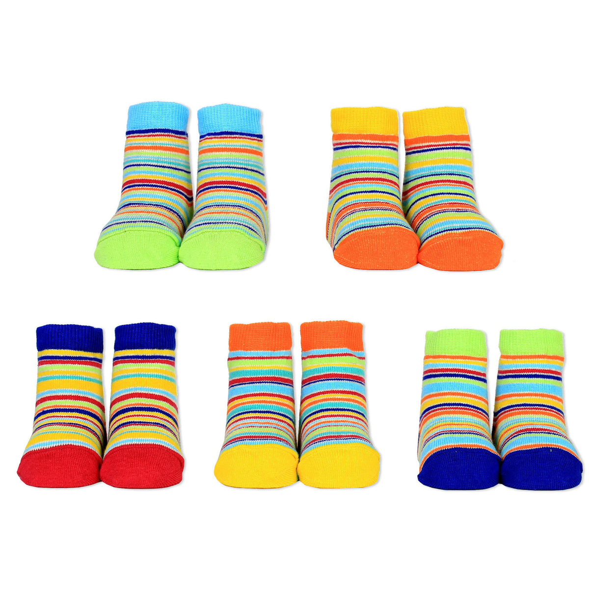 Stripey Cucamelon Socken für Babys (5 Paar)