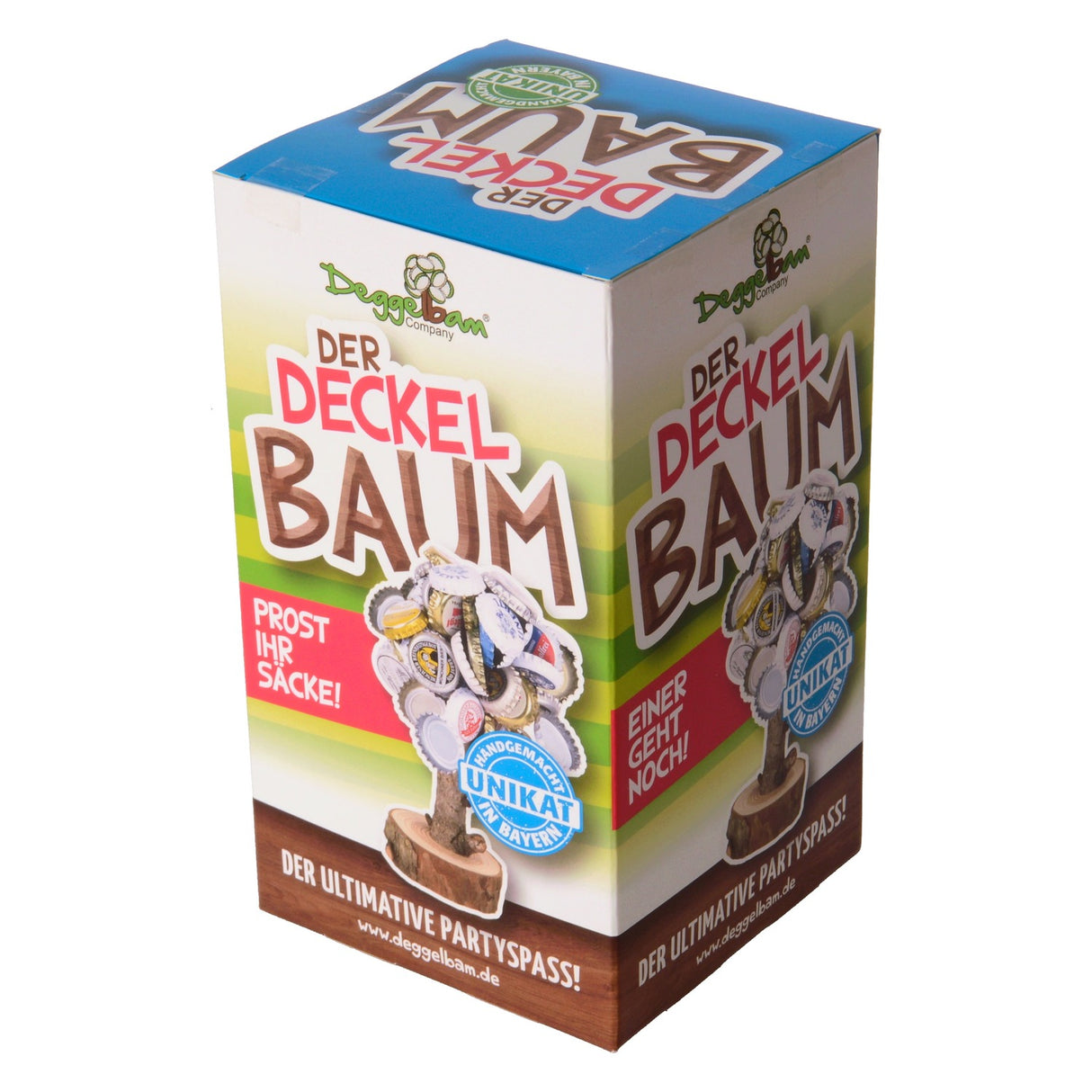 Deckelbaum Partyspiel aus echtem Holz