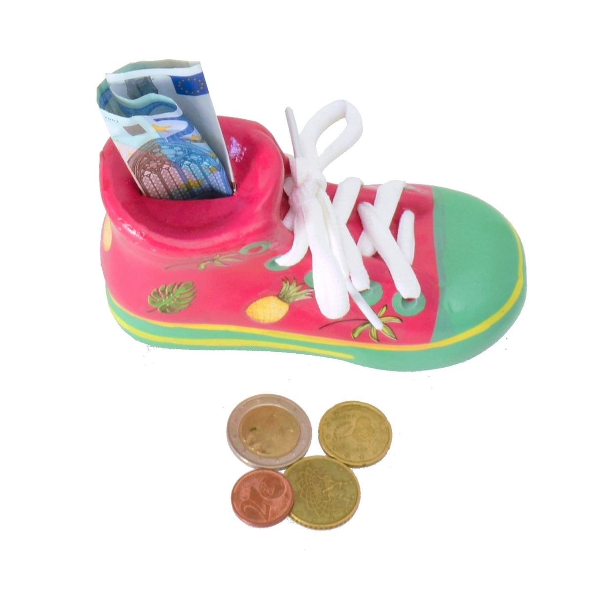 Sneaker Spardose in rosa