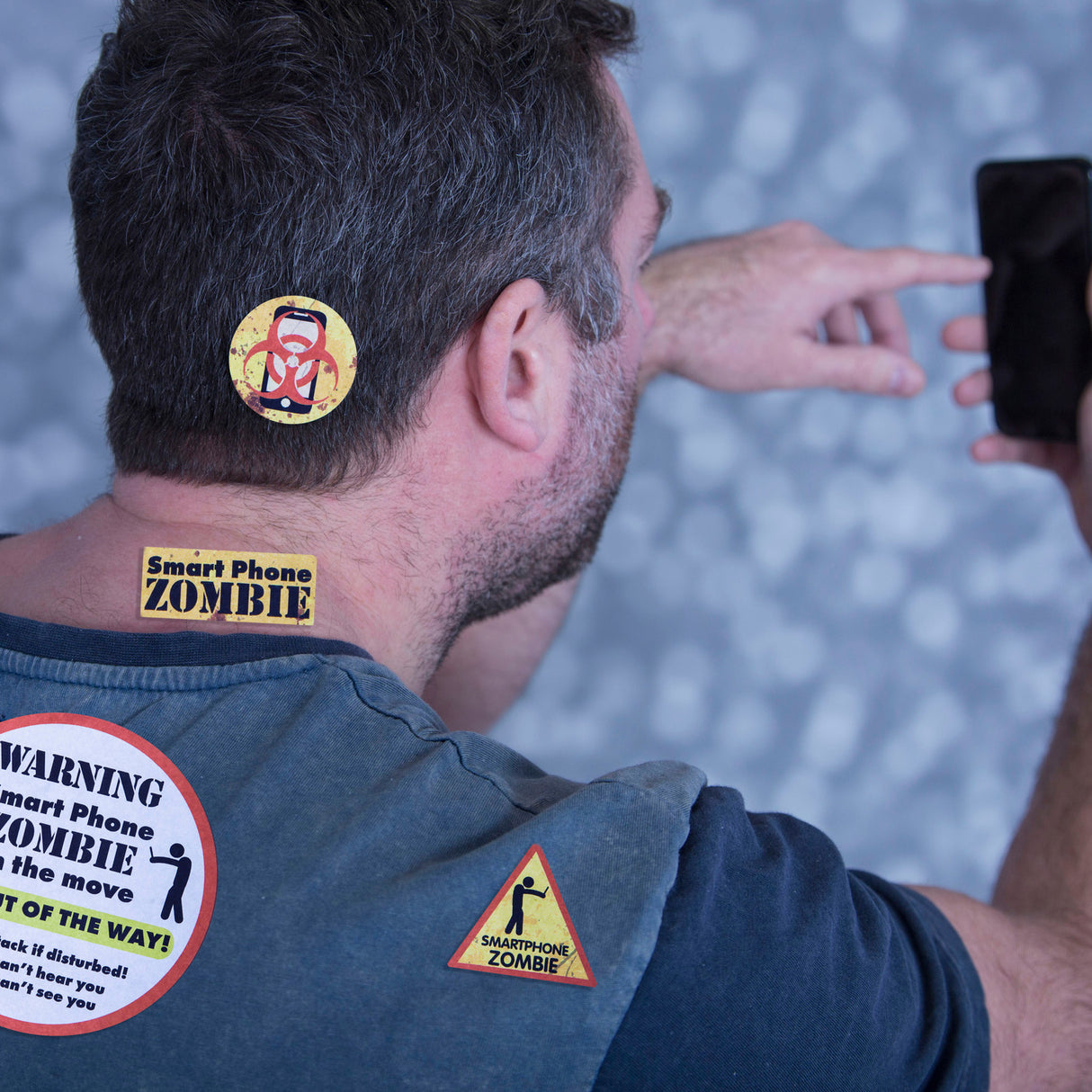 Smartphone Zombie Sticker im 8er Set