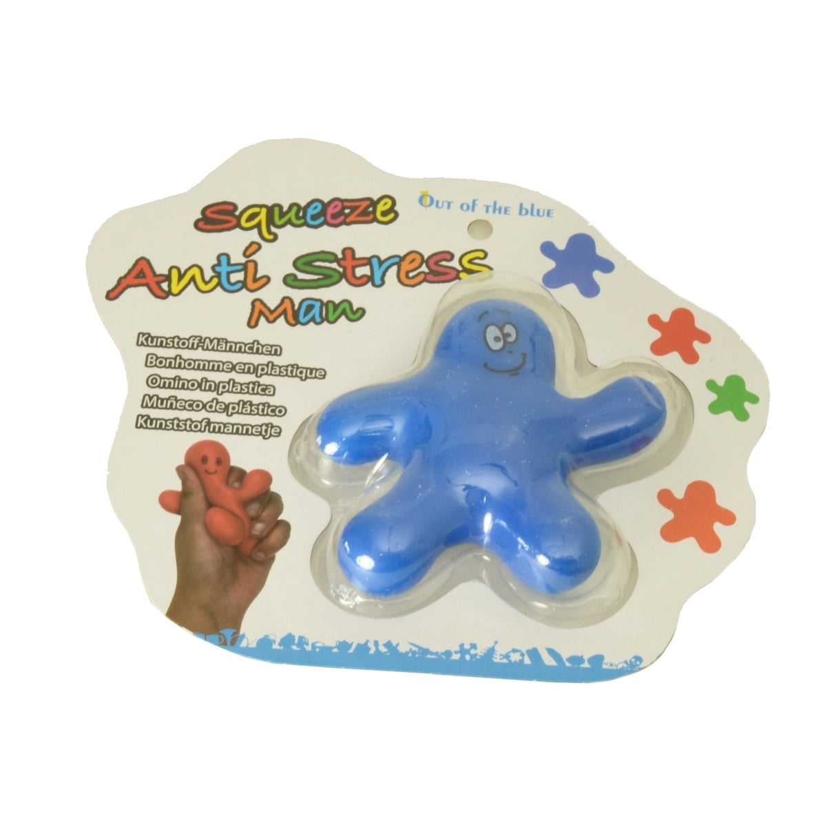 Männchen Stressball in blau