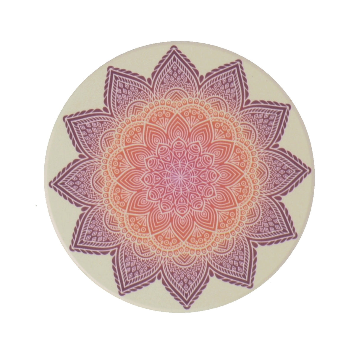 Mandala Variante D Untersetzer aus Keramik mit Korkboden