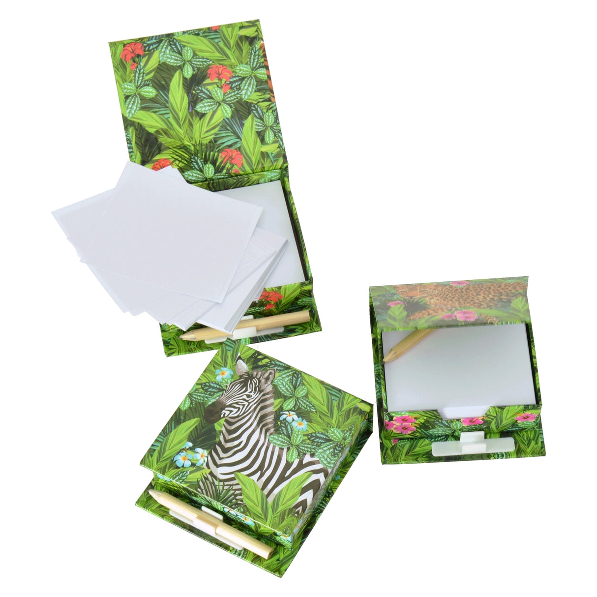 Zebra Notizblock mit Bleistift