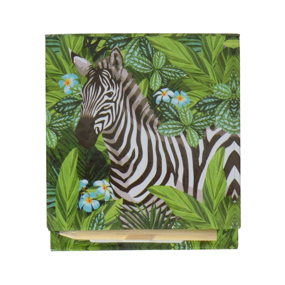 Zebra Notizblock mit Bleistift