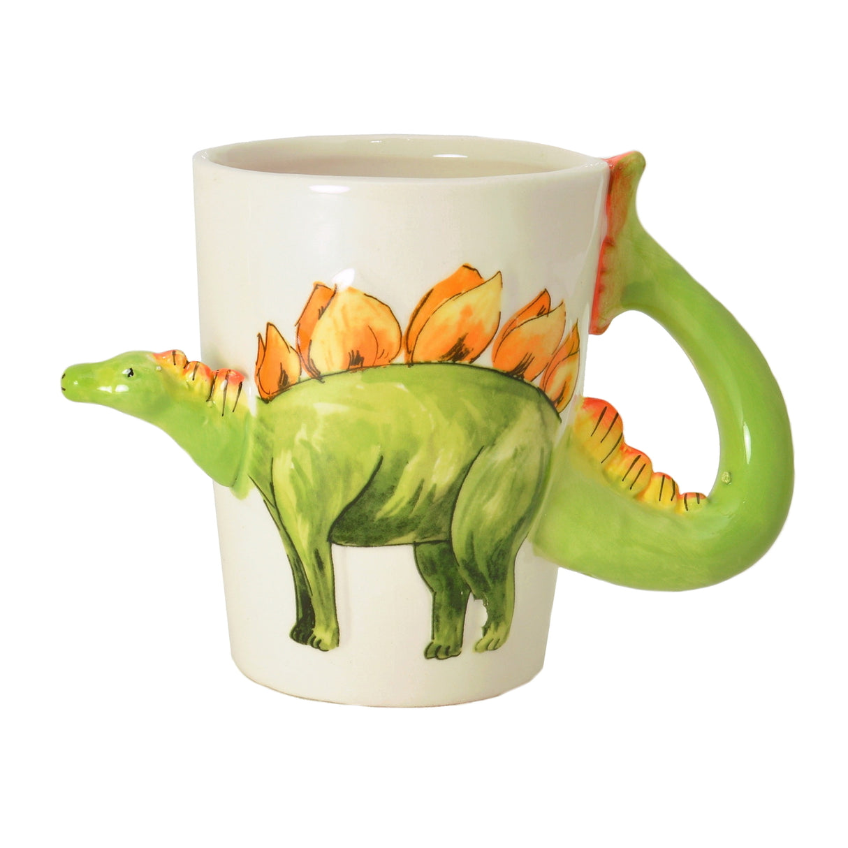 Stegosaurus Dinosaurier Kaffeebecher mit 3D-Effekt