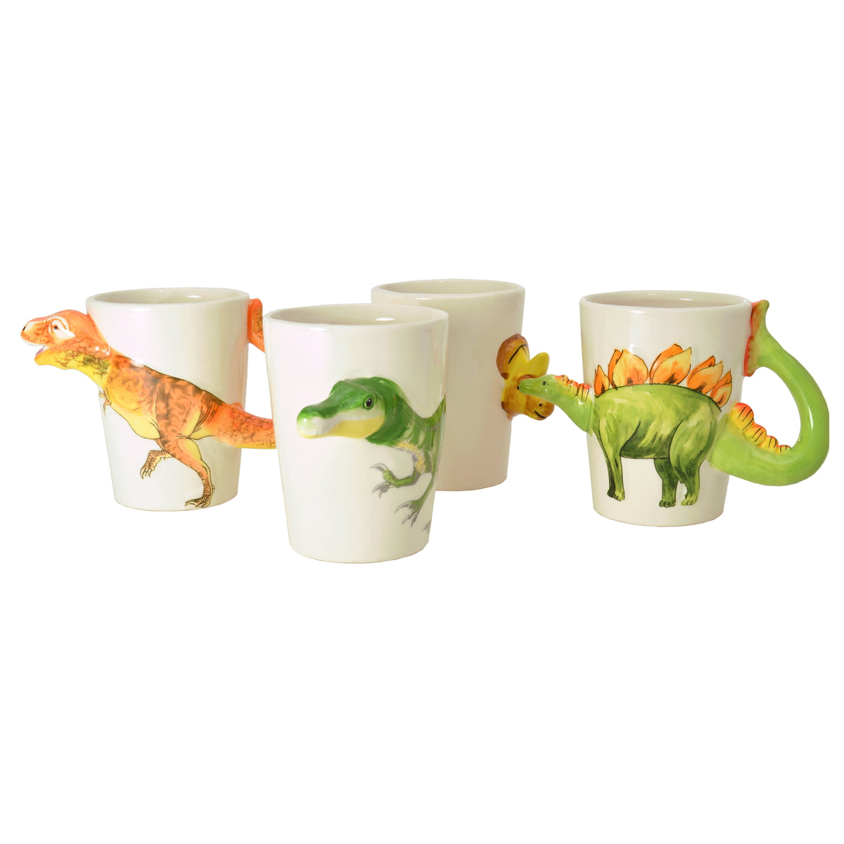 Stegosaurus Dinosaurier Kaffeebecher mit 3D-Effekt