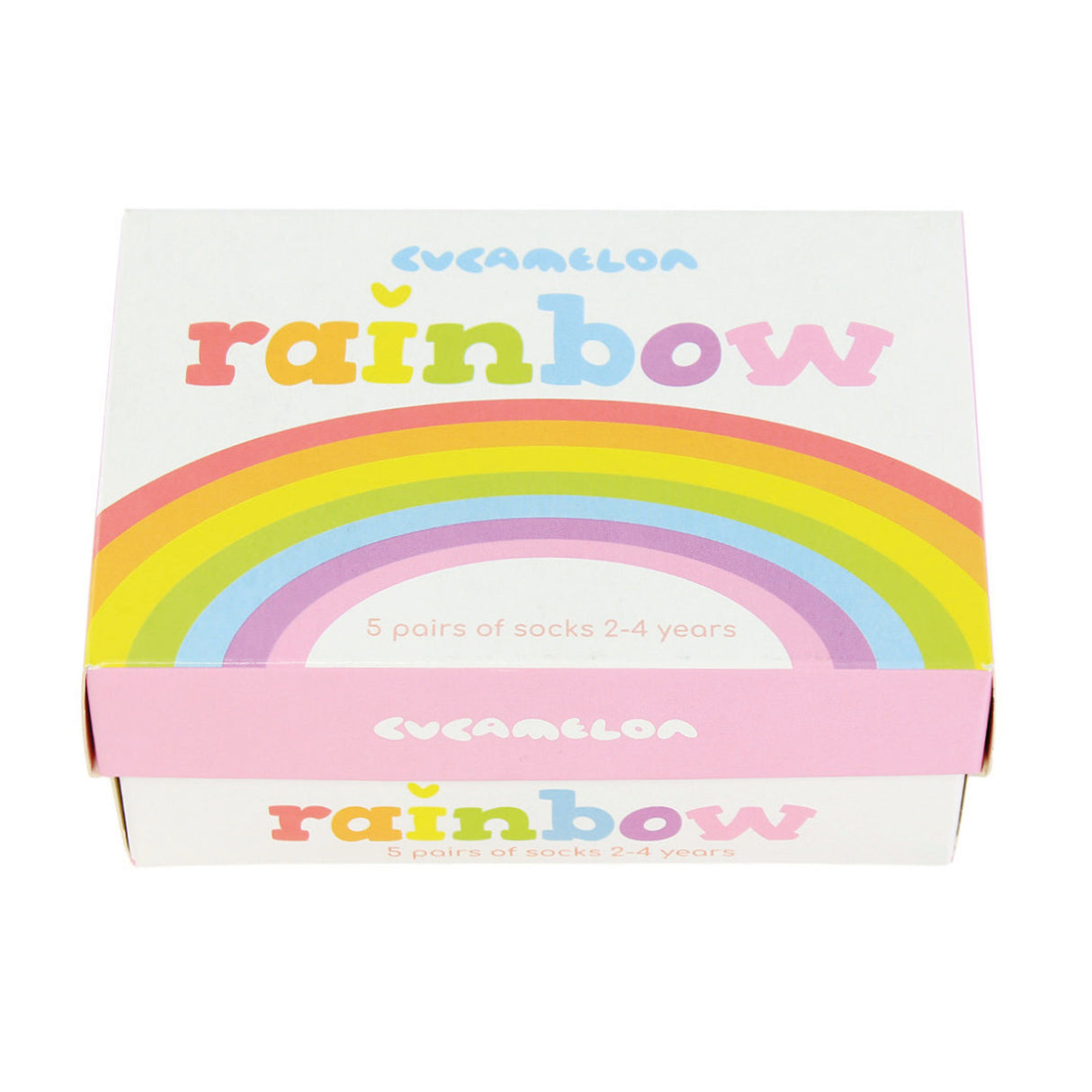 Regenbogen Cucamelon Socken für Kleinkinder (5 Paar)
