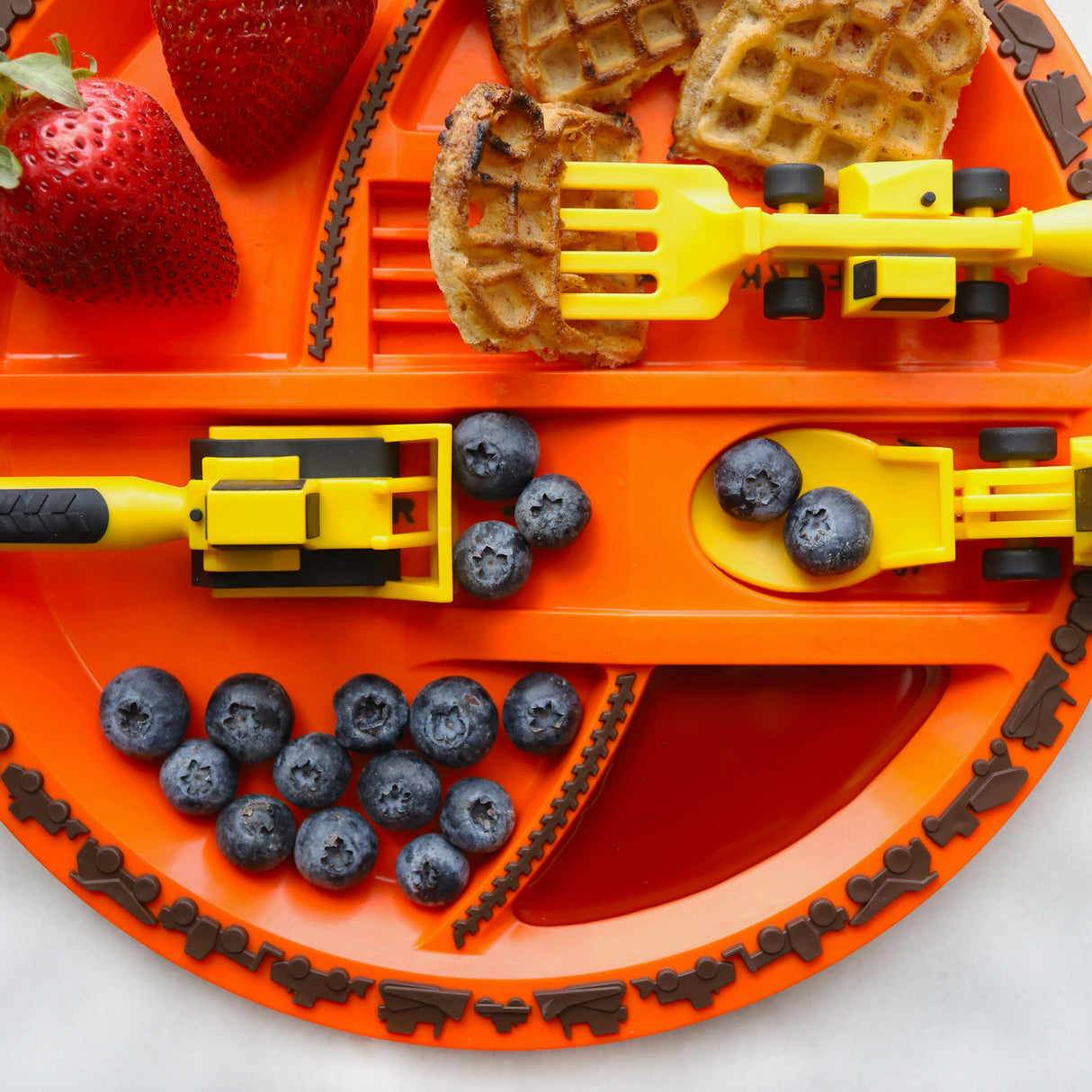 Constructive Eating Baustelle Kinderbesteck Set
