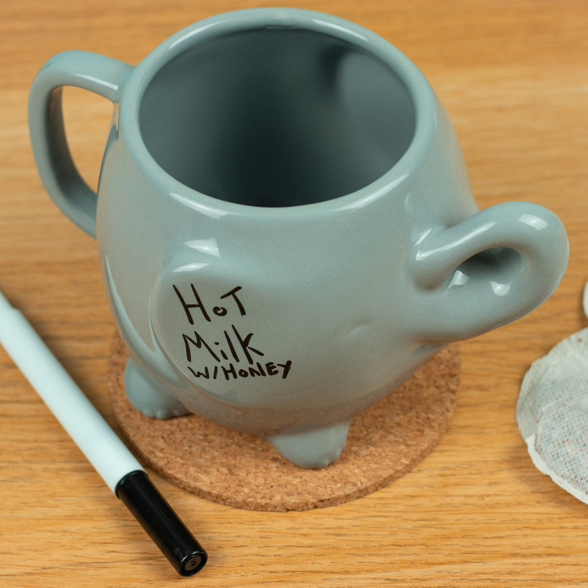 Elefant Memo Kaffeebecher mit Stift