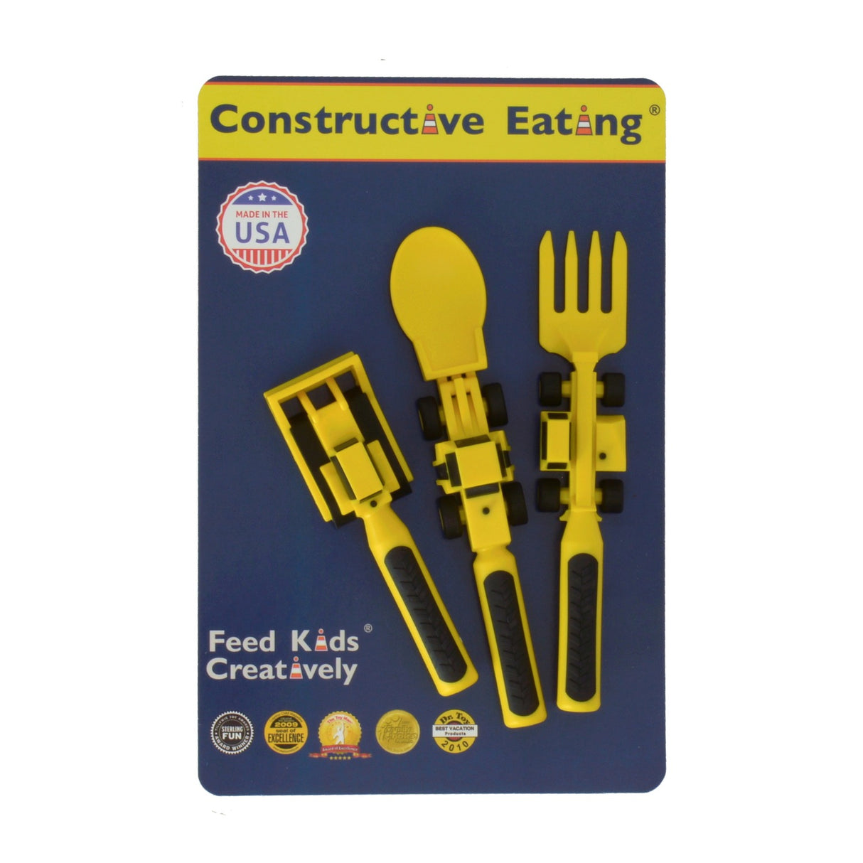 Constructive Eating Baustelle Kinderbesteck Set