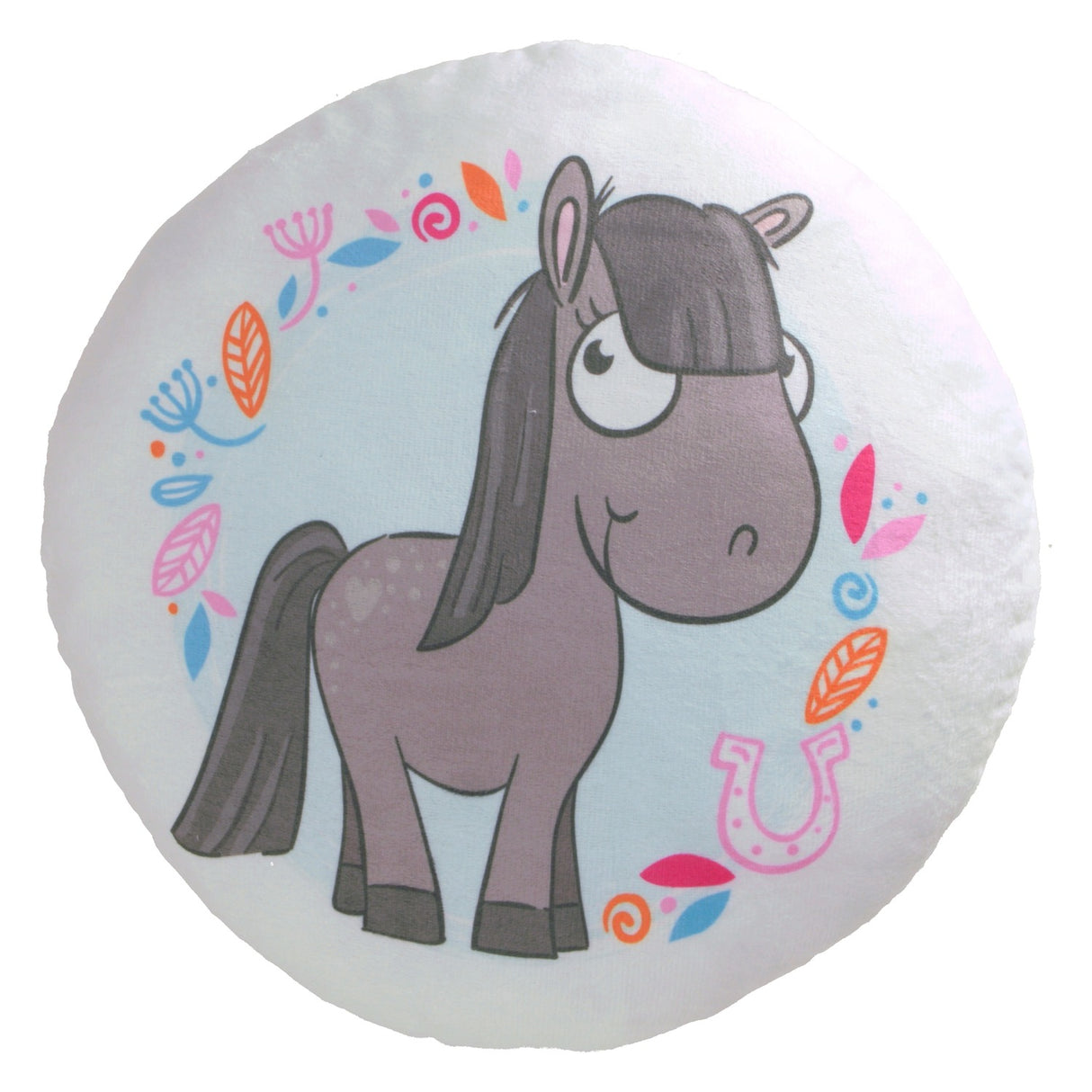Pony Kissen in grau