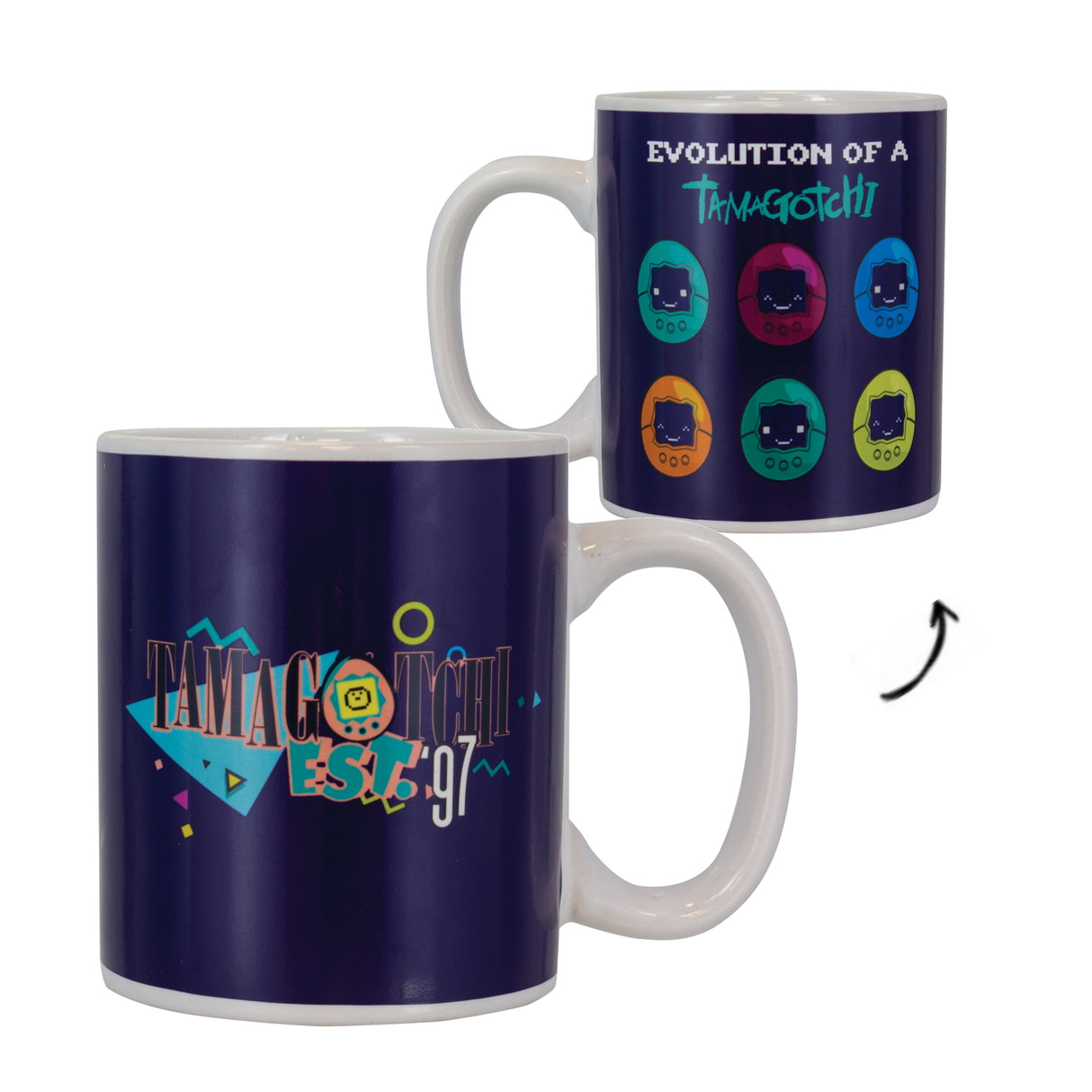 Tamagotchi Legende Kaffeebecher mit Wärmeeffekt