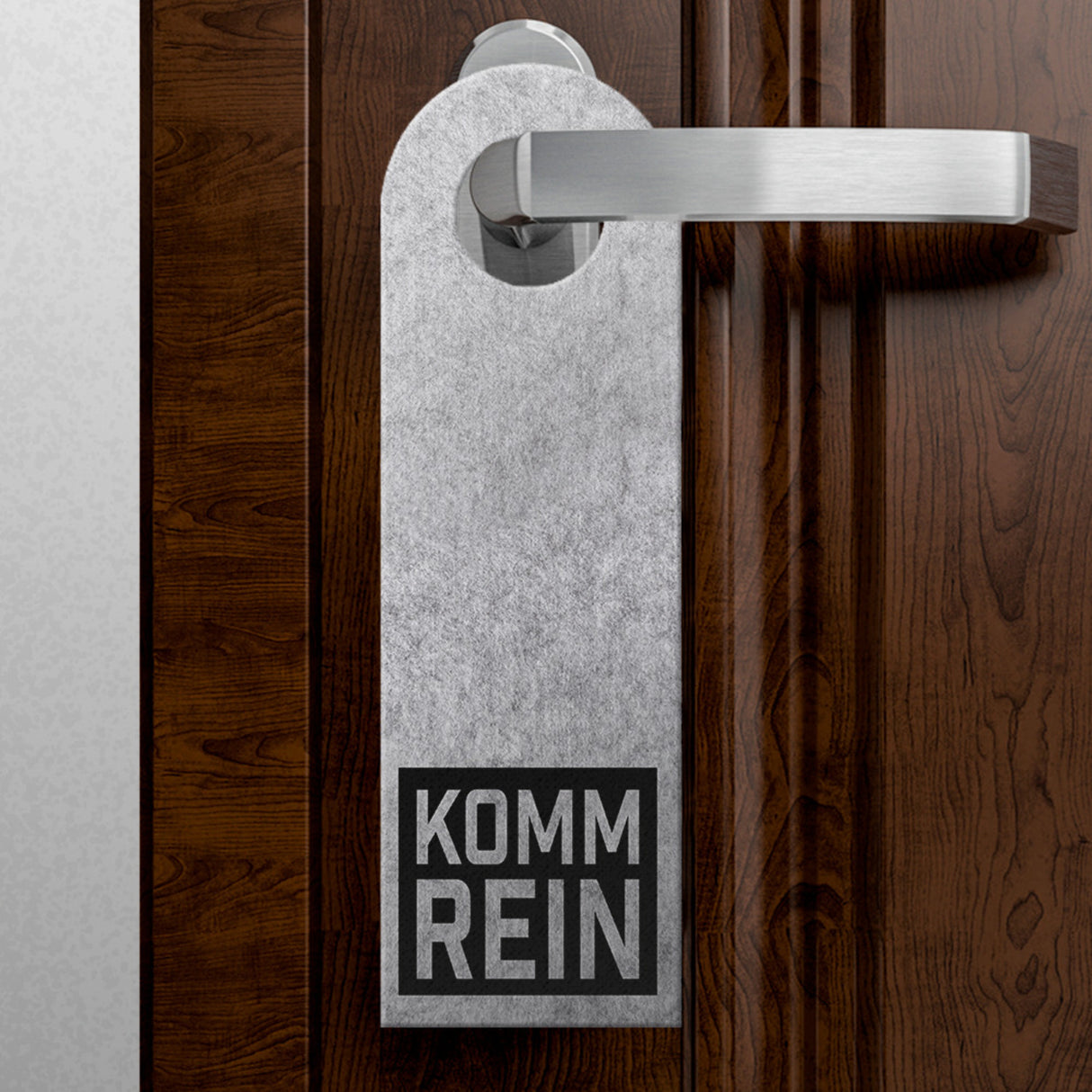 Einfach draußen bleiben oder Komm rein Türhänger