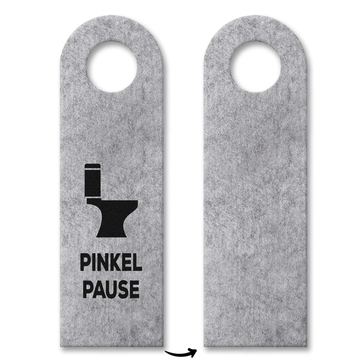 Toiletten Türhänger mit Klo Motiv und Spruch: Pinkelpause