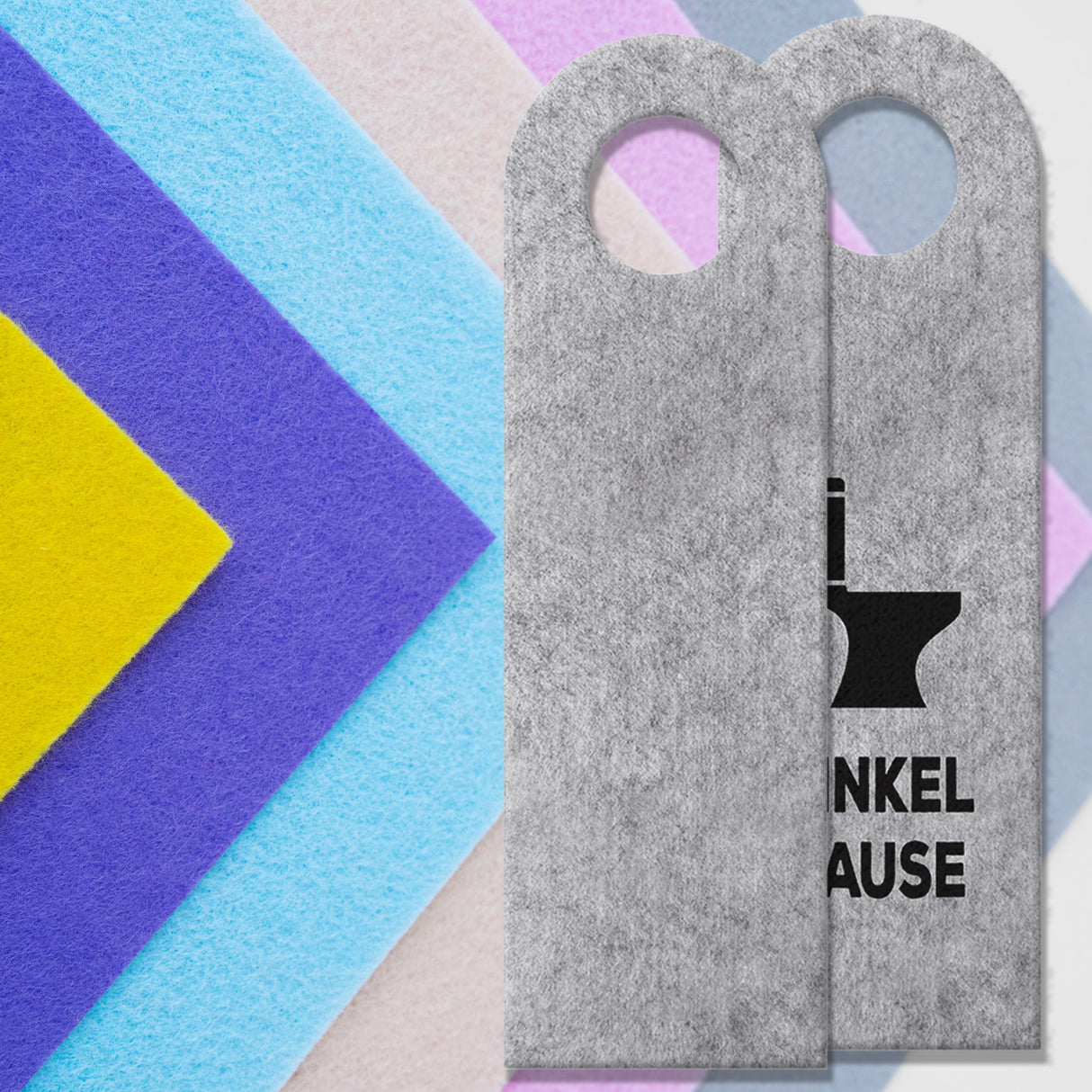 Toiletten Türhänger mit Klo Motiv und Spruch: Pinkelpause