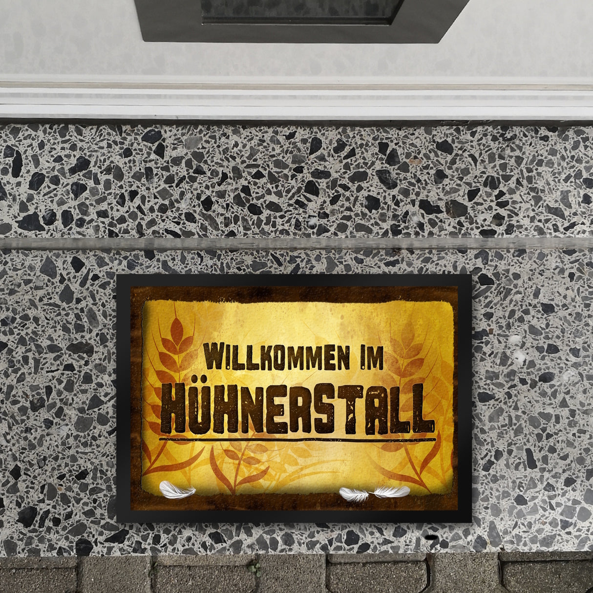 Willkommen im Hühnerstall Fußmatte