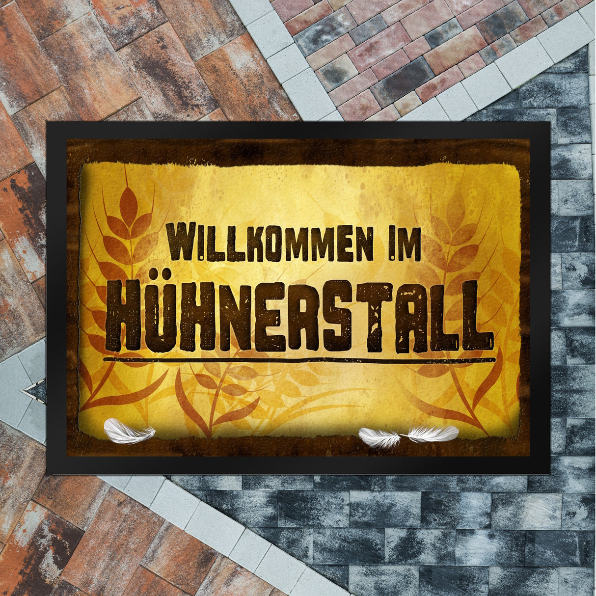 Willkommen im Hühnerstall Fußmatte