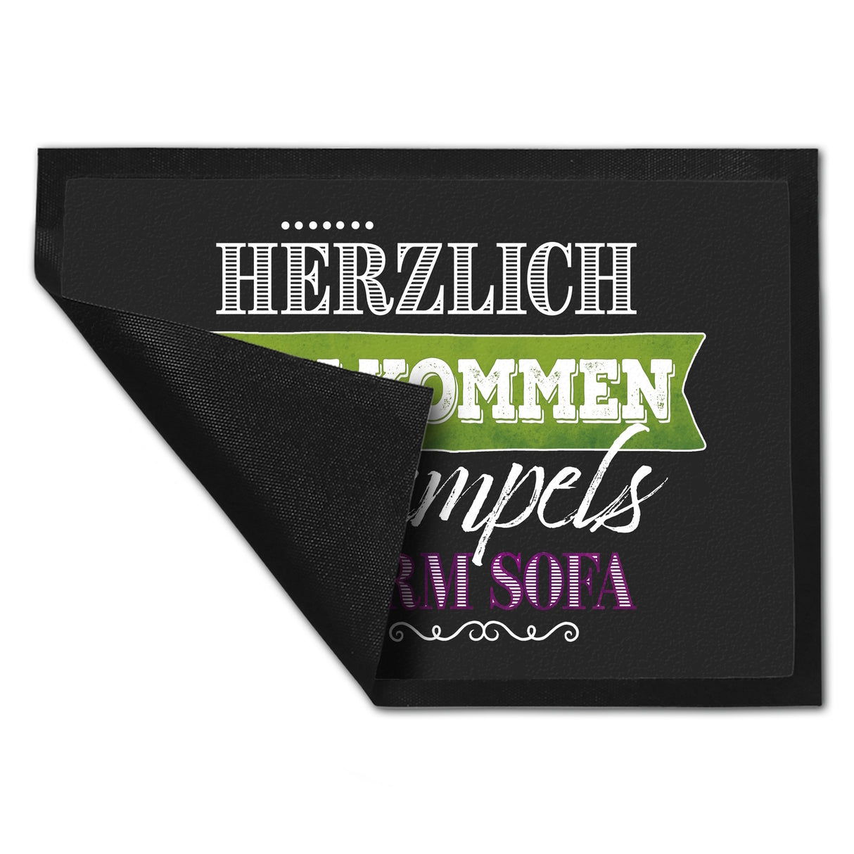 Herzlich Willkommen bei Hempels unterm Sofa Fußmatte mit Motiv