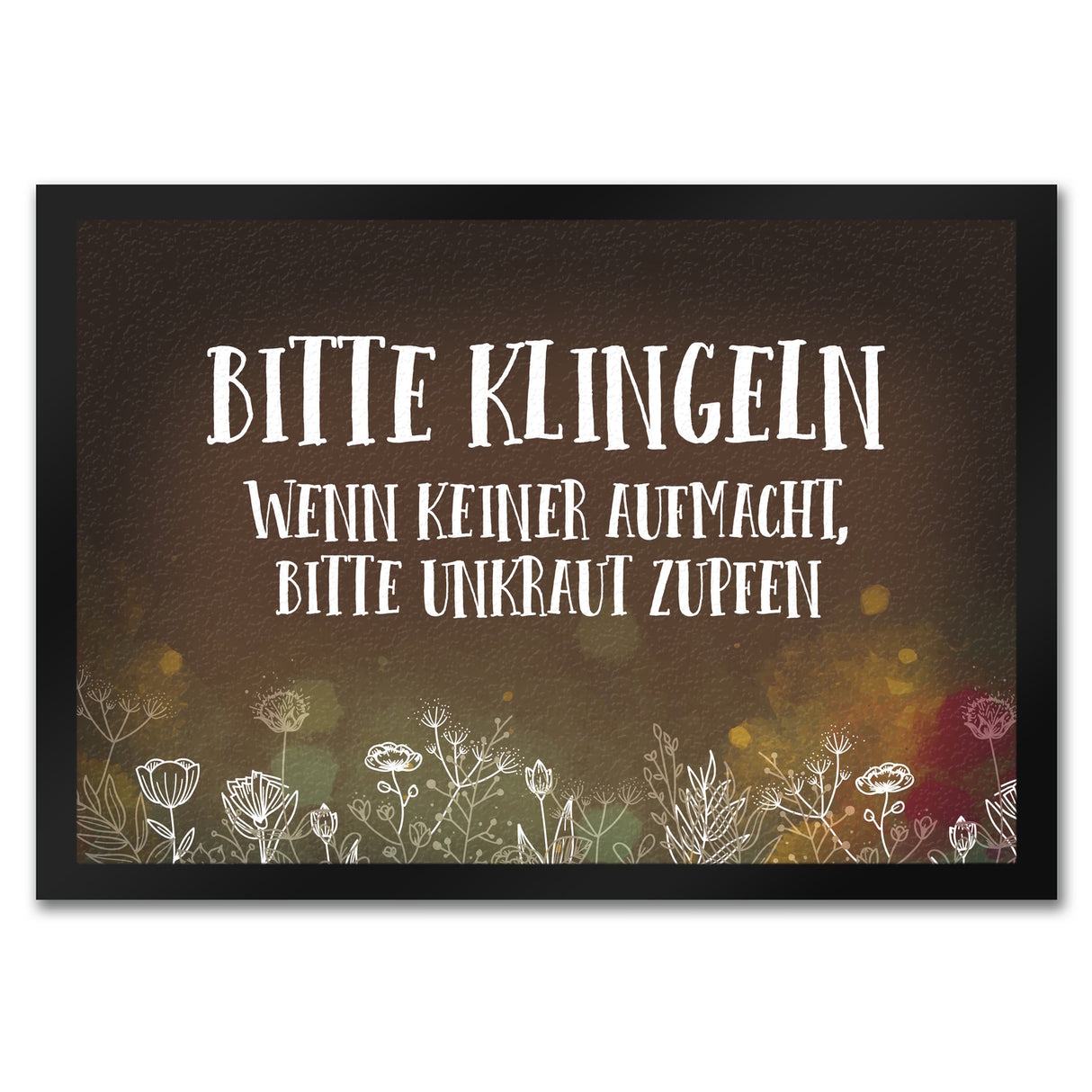 Bitte klingeln - Unkraut Fußmatte
