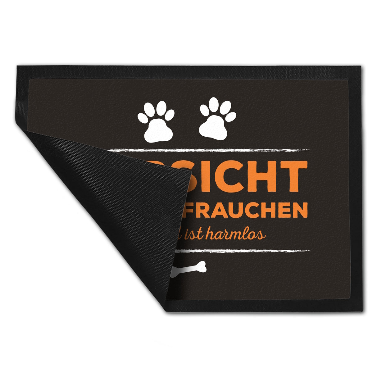 Vorsicht bissiges Frauchen Fußmatte