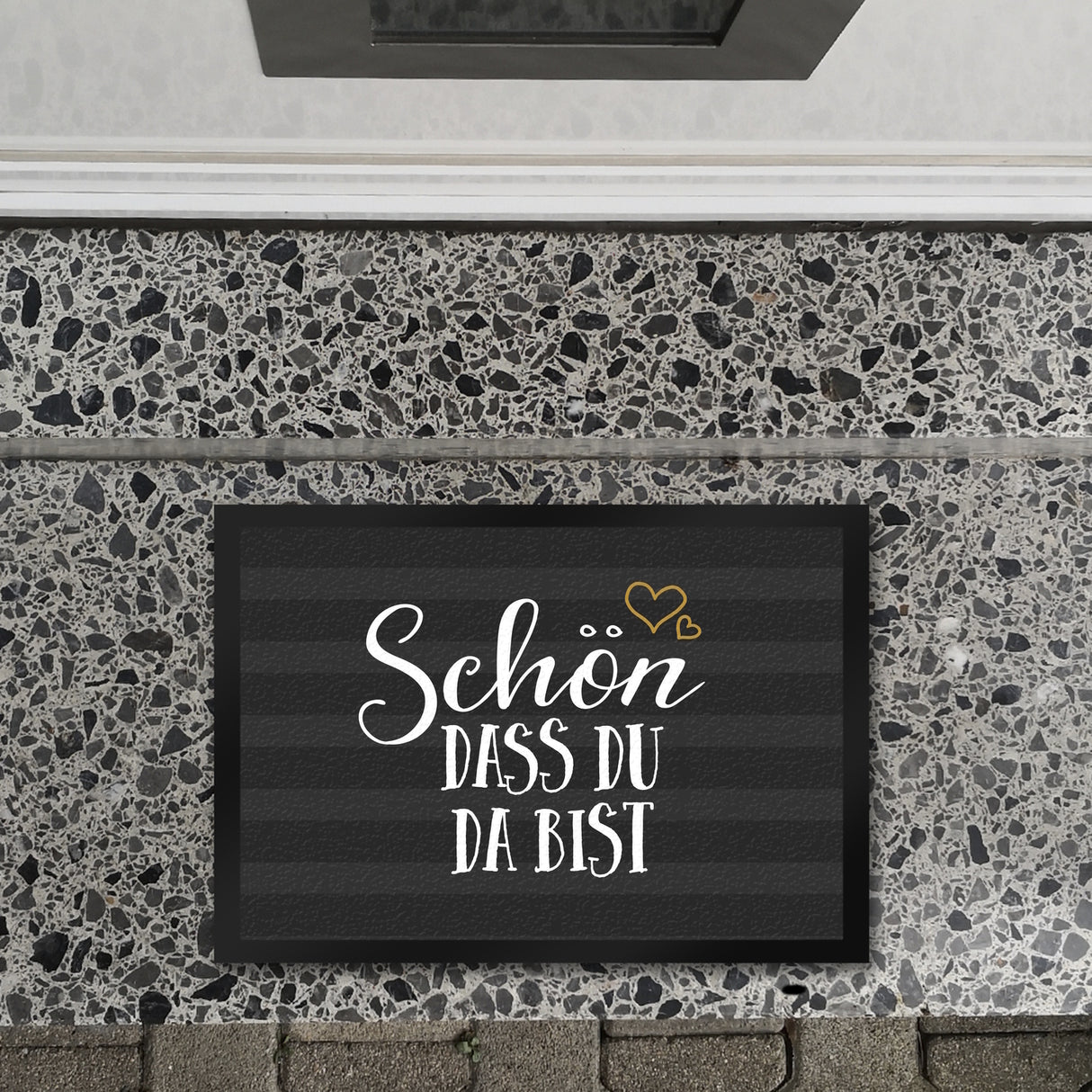 Schön dass du da bist Fußmatte