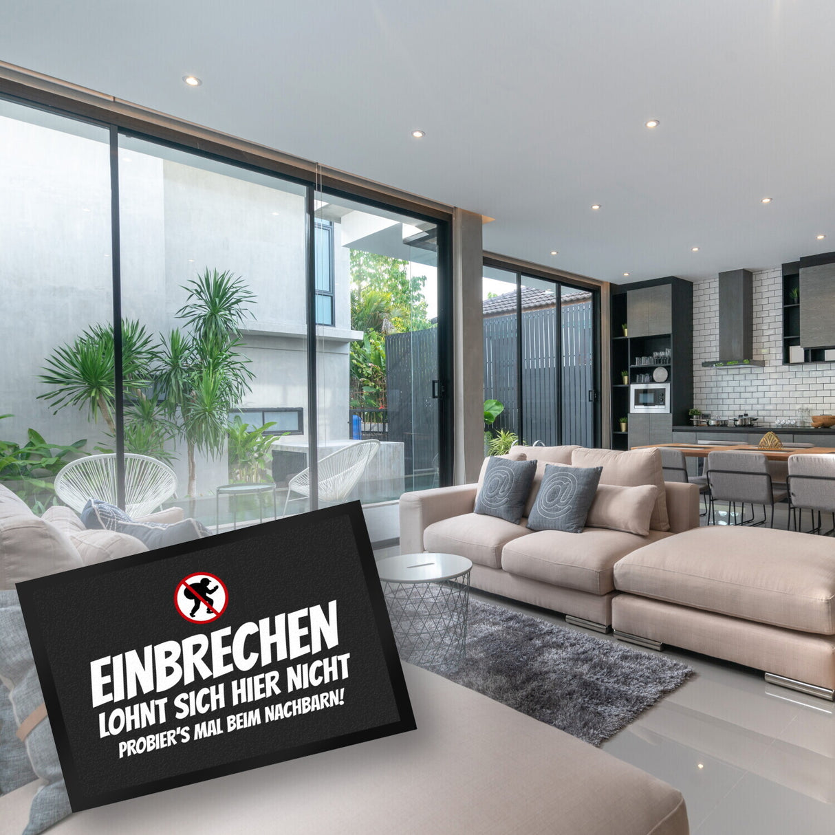 Einbrechen lohnt sich hier nicht... Fußmatte