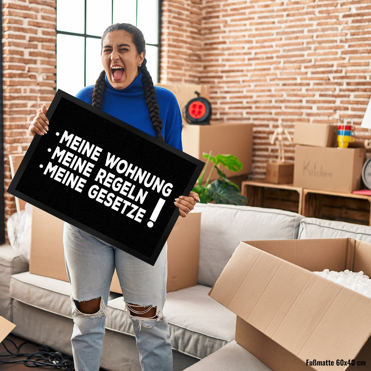 Meine Wohnung, meine Regeln, meine Gesetze Fußmatte