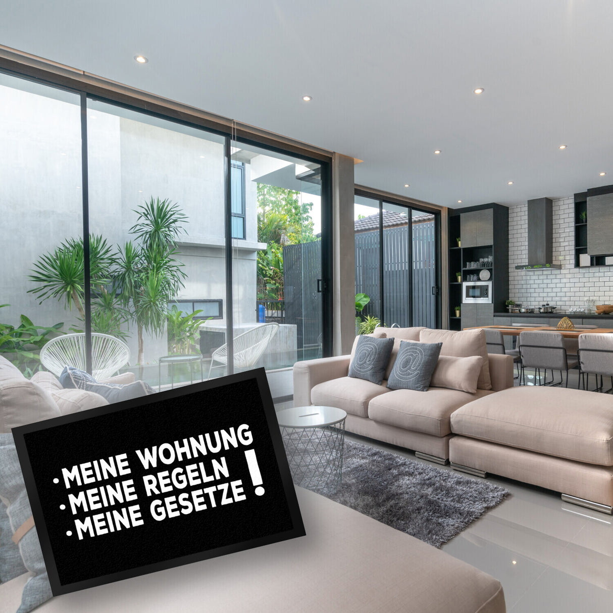 Meine Wohnung, meine Regeln, meine Gesetze Fußmatte