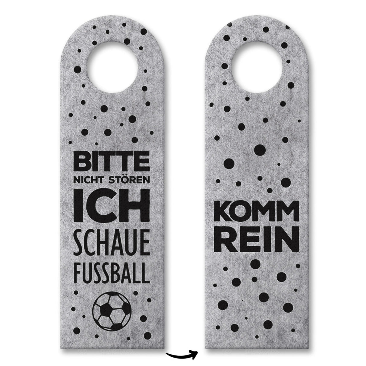 Bitte nicht stören, ich schaue Fußball - Komm rein Türhänger