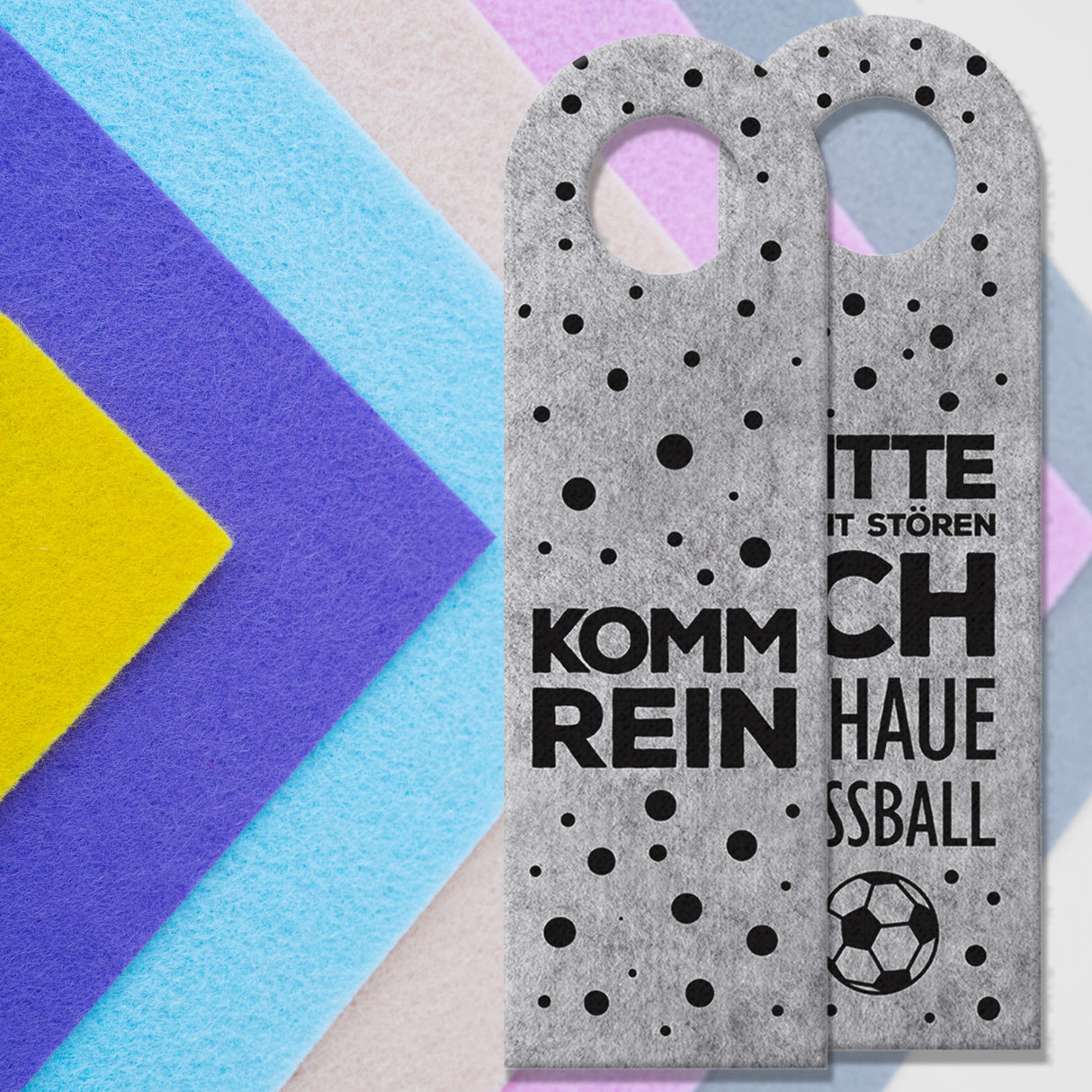 Bitte nicht stören, ich schaue Fußball - Komm rein Türhänger